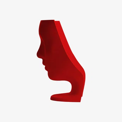 Made in Design Nemo Swivel armchair - Swivel - Matt version by Driade Red