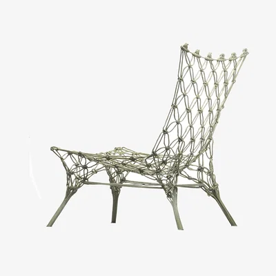 Made in Design Armchair Knotted chair plastic material textile / Marcel Wanders, 1996 - Resin-coated cord - Cappellini