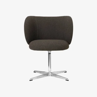 Made in Design Rico Swivel armchair textile grey / Bouclé fabric - Ferm Living