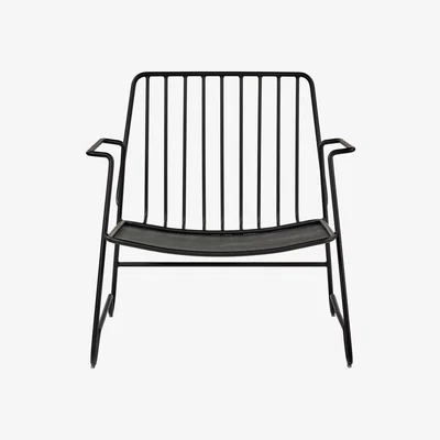 Made in Design Fish & Fish Low armchair - / NO cushion - Steel by Serax Black