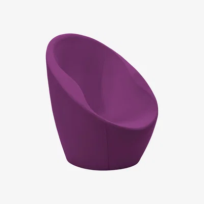 Made in Design Ouch Padded armchair by Casamania Purple