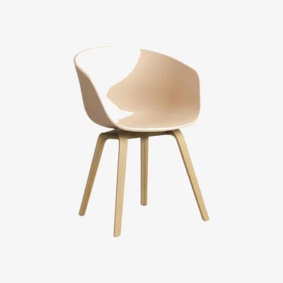 Made in Design About a chair AAC22 Armchair plastic material pink / Recycled - Hay