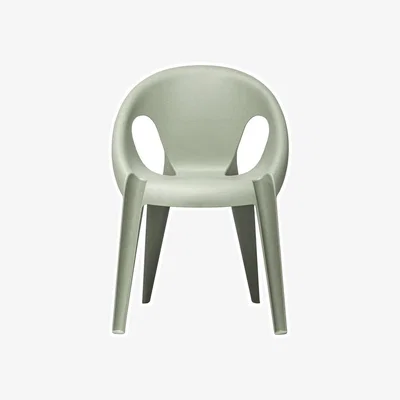 Made in Design Stackable armchair Bell plastic material / By Konstantin Grcic / Recycled polypropylene - Eco-designed - Magis