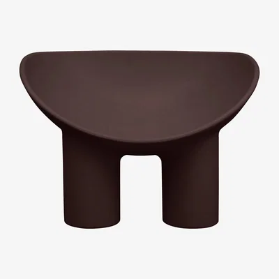 Made in Design Roly Poly Armchair - / Polyethylene by Driade Brown