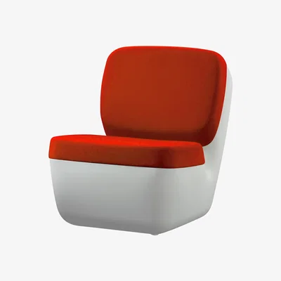 Made in Design Nimrod Low armchair by Magis White/Orange