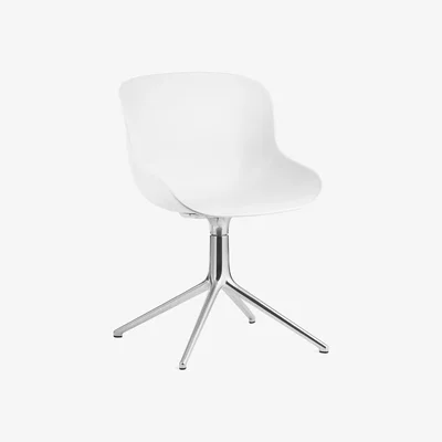 Made in Design Hyg Swivel armchair - / Polypropylene by Normann Copenhagen White