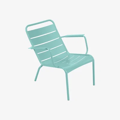 Made in Design Luxembourg Low armchair by Fermob Blue