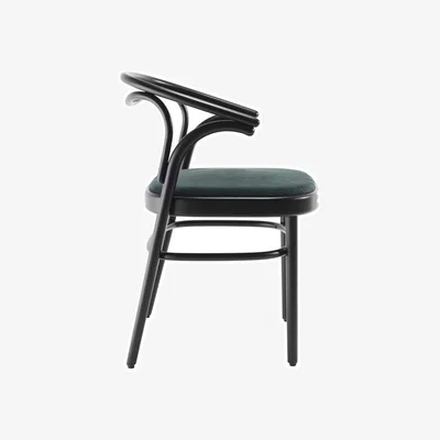 Made in Design Beaulieu Armchair wood green black / Wood & padded seat - Wiener GTV Design