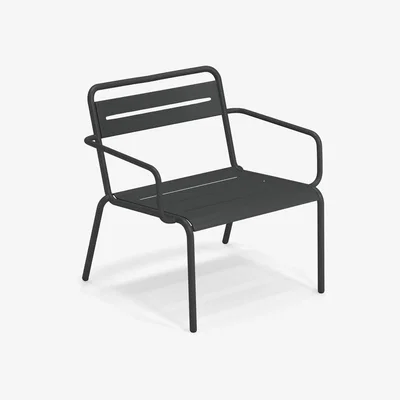 Made in Design Star Stackable low armchair - / Metal by Emu Metal