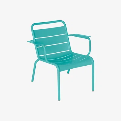 Made in Design Luxembourg Lounge armchair - / Low seat by Fermob Blue