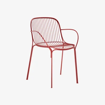 Made in Design HiRay Armchair metal red / Metal - Kartell