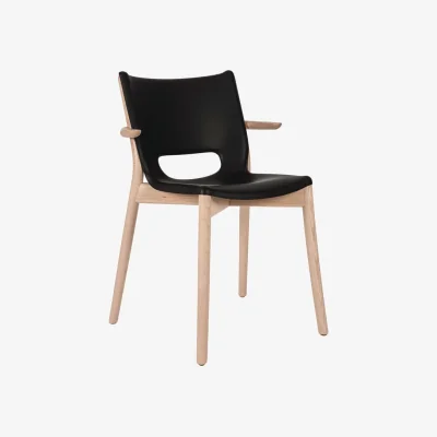 Made in Design Poêle Collection Armchair metal black / By Philippe Starck - Alessi