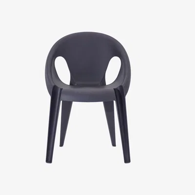 Made in Design Bell Stackable armchair - / By Konstantin Grcic / Recycled polypropylene - Eco-designed by Magis Blue