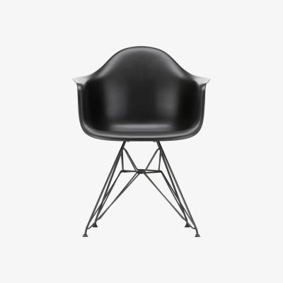Made in Design DAR - Eames Plastic Armchair Armchair - / (1950) - Black legs by Vitra Black