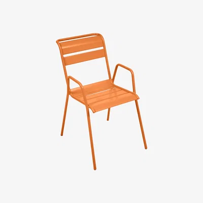 Made in Design Monceau Bridge armchair - Metal by Fermob Orange