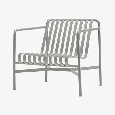 Made in Design Palissade Low armchair - Low backrest - R & E Bouroullec by Hay Grey
