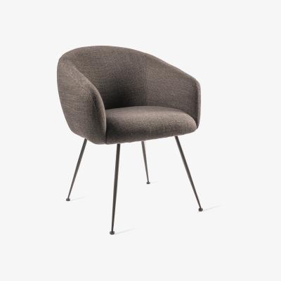 Made in Design Buddy Padded armchair - / Fabric & metal by Pols Potten Grey