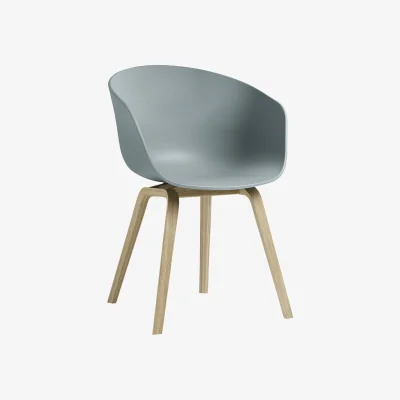 Made in Design About a chair AAC22 Armchair plastic material blue / Recycled - Hay