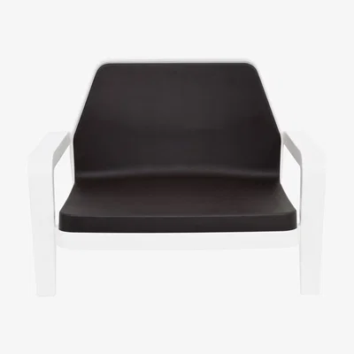 Made in Design America Low armchair by Slide White/Brown