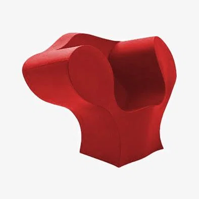 Made in Design The Big Easy Armchair plastic material red - Moroso
