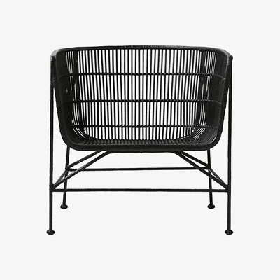 Made in Design Cuun Armchair - / Rattan by House Doctor Black