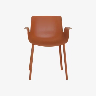 Made in Design Piuma Armchair - Plastic by Kartell Red/Orange