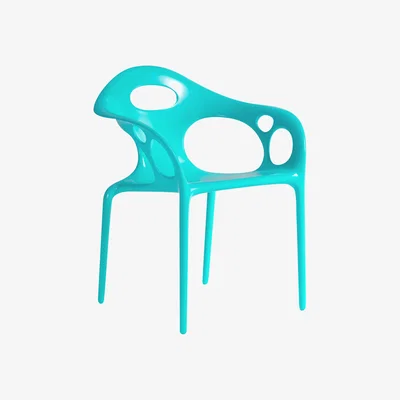Made in Design Supernatural Stackable armchair by Moroso Blue
