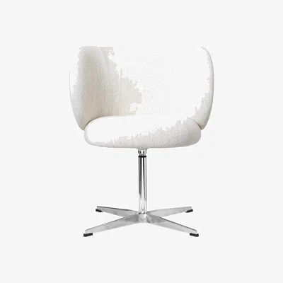Made in Design Rico Swivel armchair textile white / Bouclé fabric - Ferm Living