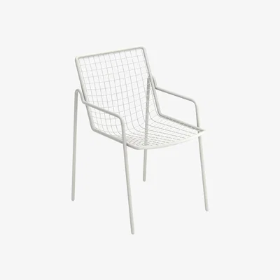 Made in Design Rio R50 Stackable armchair - / Metal by Emu White