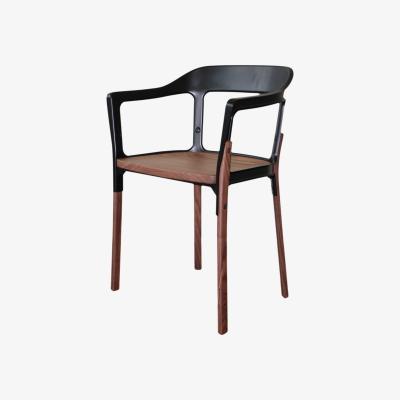 Made in Design Steelwood Armchair - Wood & metal by Magis Black/Natural wood