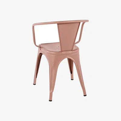 Made in Design A56 Indoor Stackable armchair metal pink / Steel Colour - For indoors - Tolix