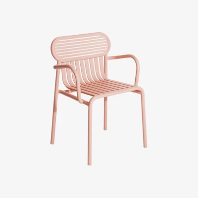 Made in Design Week-End Bridge armchair - / Stackable - Aluminium by Petite Friture Pink