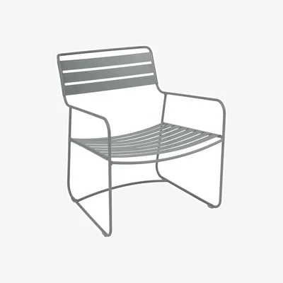 Made in Design Surprising Lounger Low armchair metal grey - Fermob