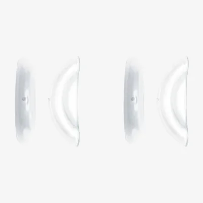 Made in Design Accessory plastic material transparent / Set of 4 Furniture glides for AA Armchairs - AIRBORNE