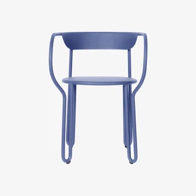 Made in Design Huggy Armchair - Aluminium by Maiori Blue