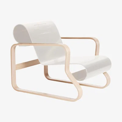 Made in Design 41 Paimio Armchair wood white / Alvar Aalto, 1932 - ARTEK