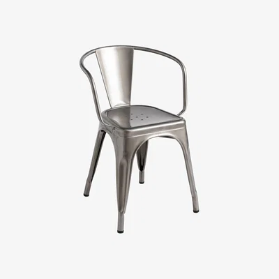 Made in Design Stackable armchair A56 Indoor metal / Steel - For indoors / Reissued 1956 - Tolix