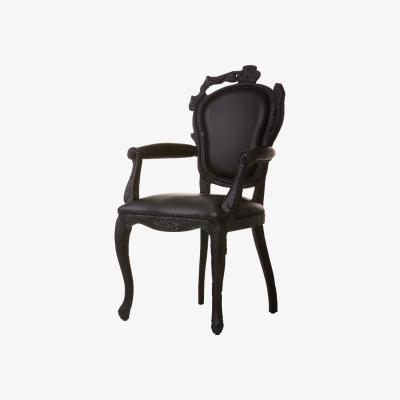 Made in Design Smoke Dining Armchair Padded armchair by Moooi Black