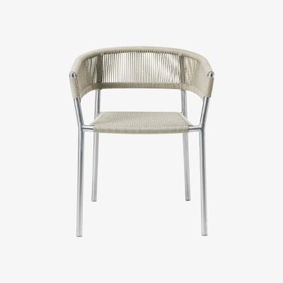 Made in Design Kilt Stackable armchair by Ethimo Beige/Metal