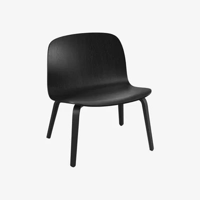 Made in Design Visu Low armchair by Muuto Black
