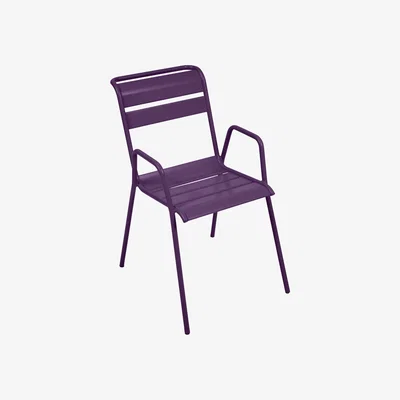 Made in Design Monceau Bridge armchair - Metal by Fermob Purple
