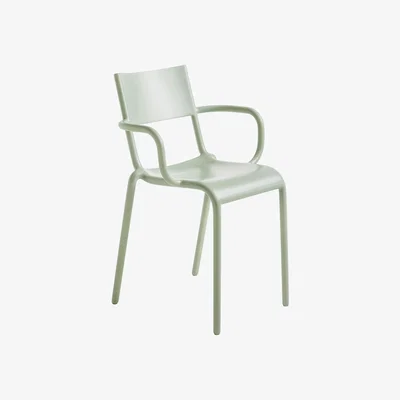 Made in Design Generic A Stackable armchair - Polypropylen by Kartell Green
