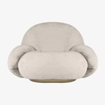 Made in Design Pacha - Avec accoudoirs Padded armchair - / Pierre Paulin, 1975 reissue by Gubi White