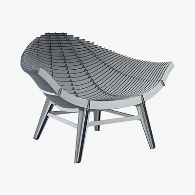 Made in Design Manta Low armchair - Indoor & outdoor by Ibride Grey