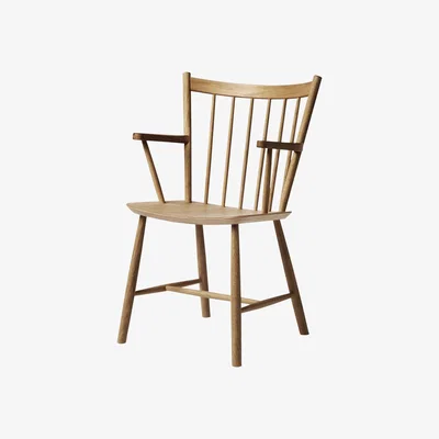 Made in Design J42 Armchair - / Wood by Hay Natural wood