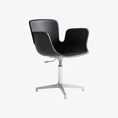 Made in Design Juli Plastic Swivel armchair plastic material black - Cappellini