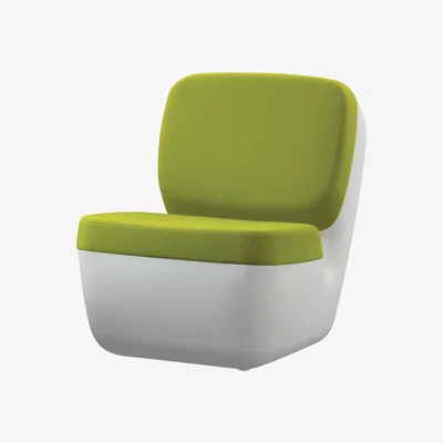 Made in Design Nimrod Low armchair by Magis White/Green