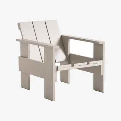 Made in Design Crate Lounge armchair wood beige / Gerrit Rietveld - Wood - Hay