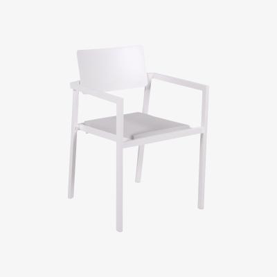 Made in Design Perspective Armchair - / Aluminium - Cushion included by Vlaemynck White