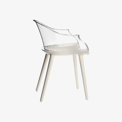 Made in Design Cyborg Armchair - Polycarbonate / Transparent backrest by Magis White/Transparent